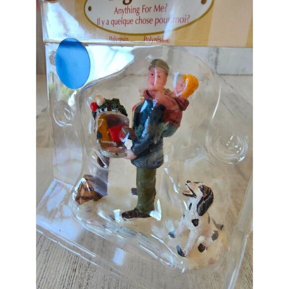 Lemax anything for me mailbox dog dad child people figuring new 2000 village acc - Picture 3 of 6